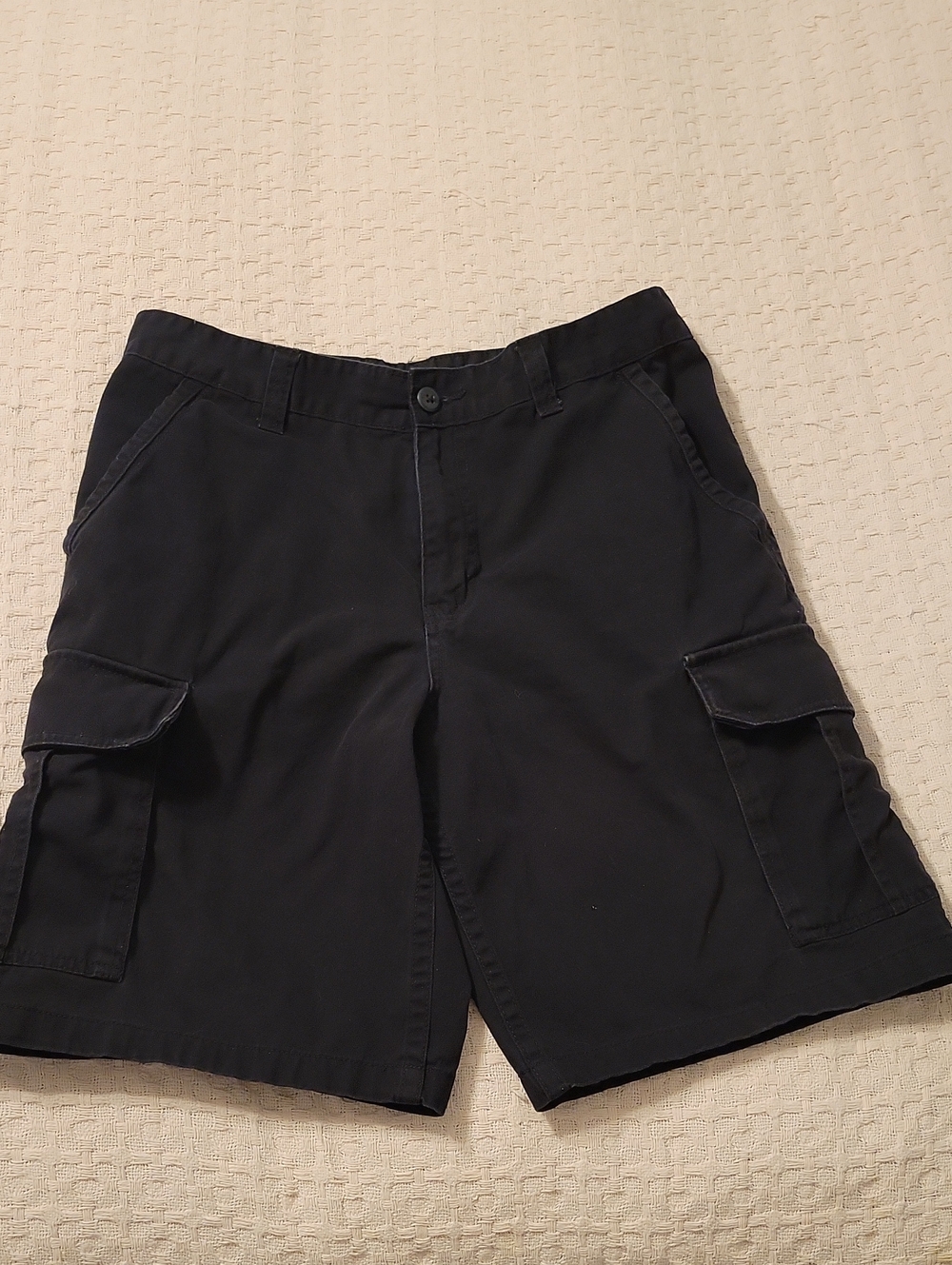 Faded Glory Black Cargo Shorts